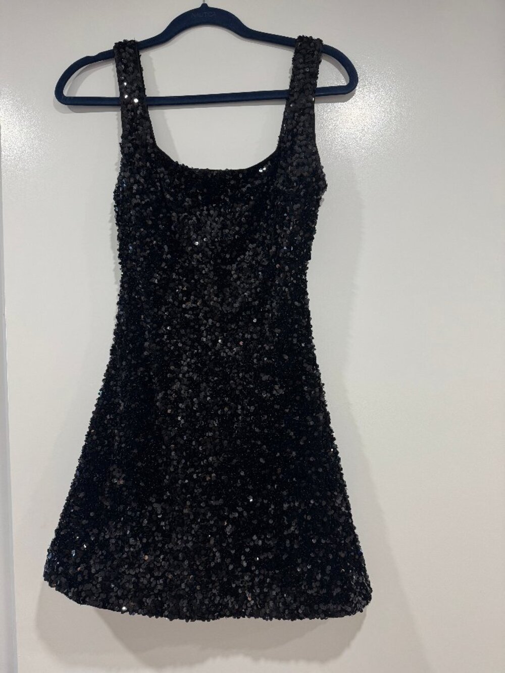 NEW Princess Polly Sequin Mini Dress in Black Size 4